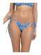 Bikini Slip with Laces Blue