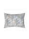 Kentia Kernel Kissenbezüge Oxford Weiß-Blau-Beige 50x70cm