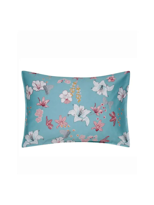 Kentia Darlyn Set Of Oxford Pillowcases Ciel Pink White Yellow 50x70cm