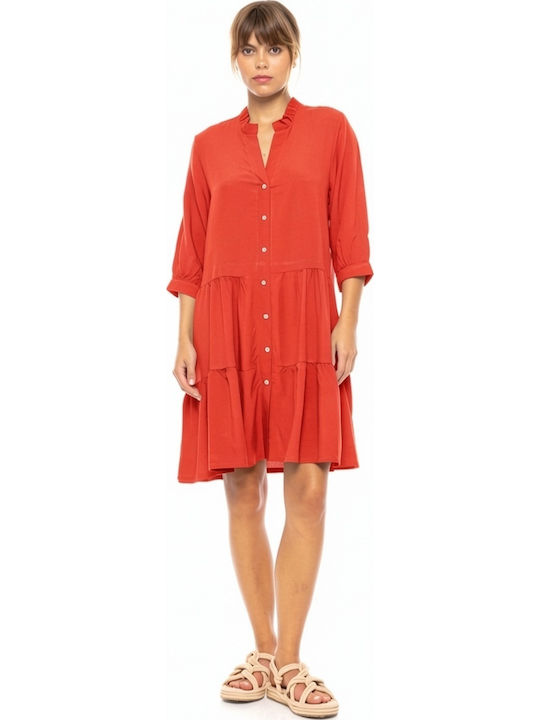 Pink Label Women's Beachwear Caftan Red