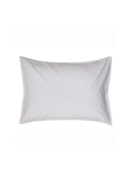 Kentia Nerikomi Σετ Μαξιλαροθήκες Oxford Brown-beige-white 50x70εκ.