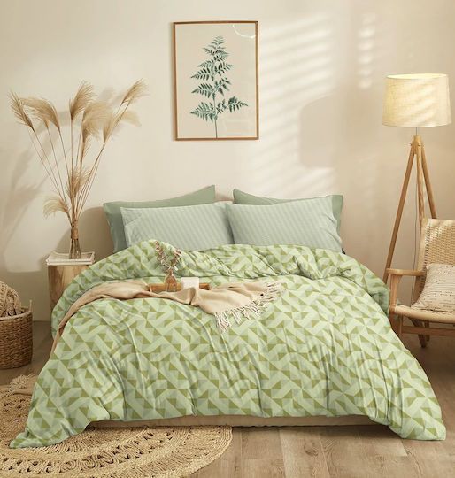 Cokitex Marta Mira Pillowcases Set with Envelope Cover Sage 50x70cm