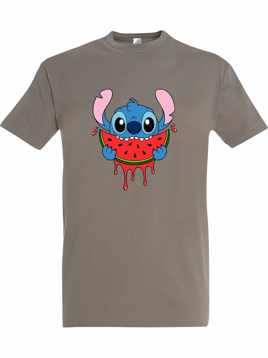 Tricou Unisex Stitch Loves Summer Watermelon Ka...