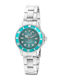 Loisir Mini Elegance Womens Battery Watch with Turquoise Metal Bracelet