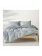 Kentia Duvet Cover Set Solaya Cotton Satin 220x240cm Double With 2 Pillowcases Stylish Solaya 22
