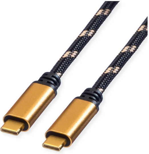 Roline USB 4 Video Kabel USB-C männlich - USB-C 100W Gold 2m 11.02.9039-10