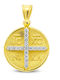 Daskalakis Kinder Amulet Daskalakis Doppeltes Muster mit Kette Konstantin-Münze aus Silber 56232
