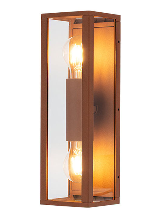 123led Επιτοίχιο Εξωτερικό Φωτιστικό E27 IP44 Διπλής Δέσμης