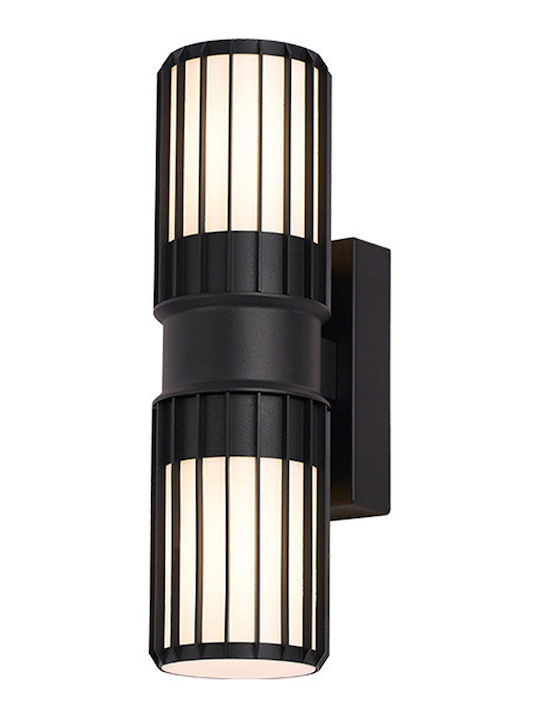 123led Επιτοίχιο Γραμμικό Φωτιστικό E27 IP54 Διπλής Δέσμης