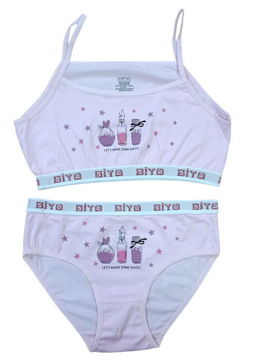 Biyo Set Bustiere Copii Dusty Rose