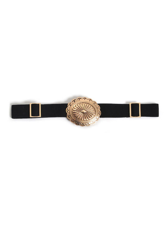 Elastic Black Women's Belt 8516.9045.N-black