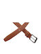 Men's Belt Made of Brown Artificial Leather