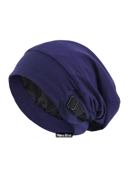 Beanie Γυναικείος Σκούφος με Πλεξούδες σε Μπλε χρώμα