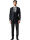 Men's Groom's Suit with Vest Blue