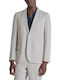 Summer Men’s Suit Jacket with Regular Fit Gray