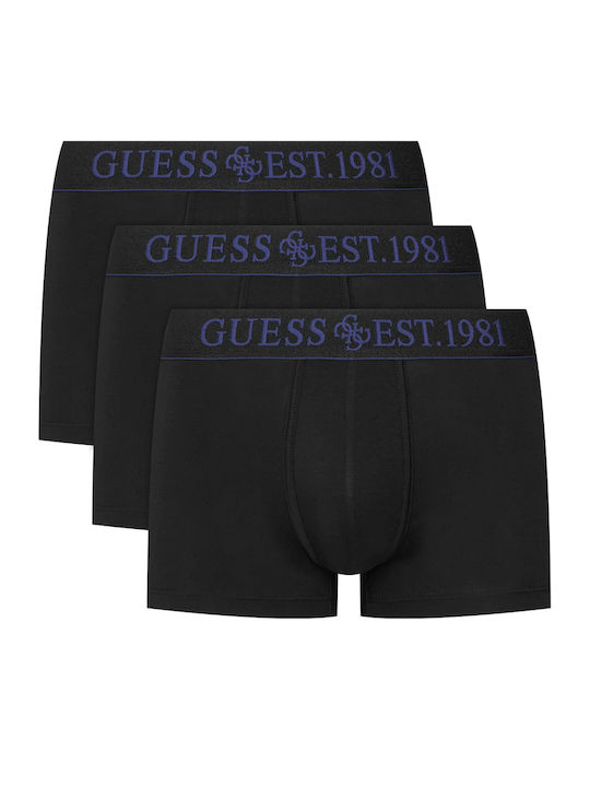 Joe Herren Boxershorts Jet Black 3er Pack
