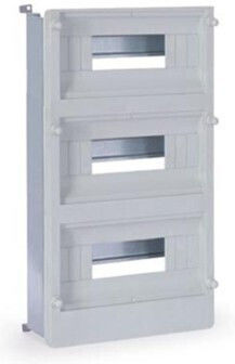 Eurolamp Fuse Box Cabinet Wall Mounted Waterproof 3 Rows 14 Elements