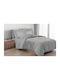 Linea Home 263 Bed Sheet Set with 1 Pillowcase Super-Double 220x260cm Gray (4 Pieces)