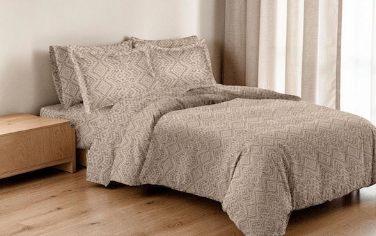 Linea Home 263 Σετ Διπλό 4τμχ 200x260εκ. Μοκα