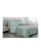 Linea Home Set Bed Sheets with 1 Pillowcase Super-Double 220x260cm Petrol Blue (4 Pieces)