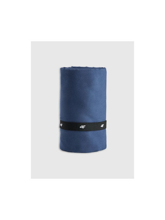 4F Fitnesshandtuch mit Mikrofaser Blau 80x130cm