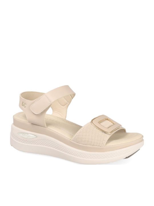 Anatomisch Damenplattformen Beige DSE/306080