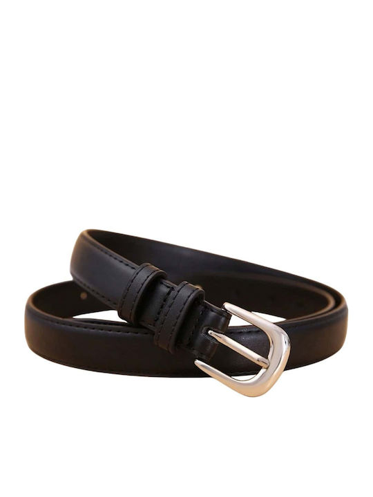 Modern Thin Leather Kids Belt Boys 95cm*2.3cm Black
