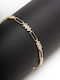 Late Again Women's Gold Plated Silver Bracelet with Zircon 18cm
