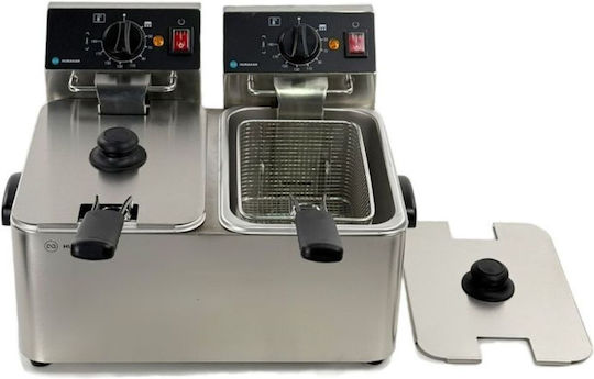Fresh Electric Double Fryer 2.5kW Capacity 2x4lt