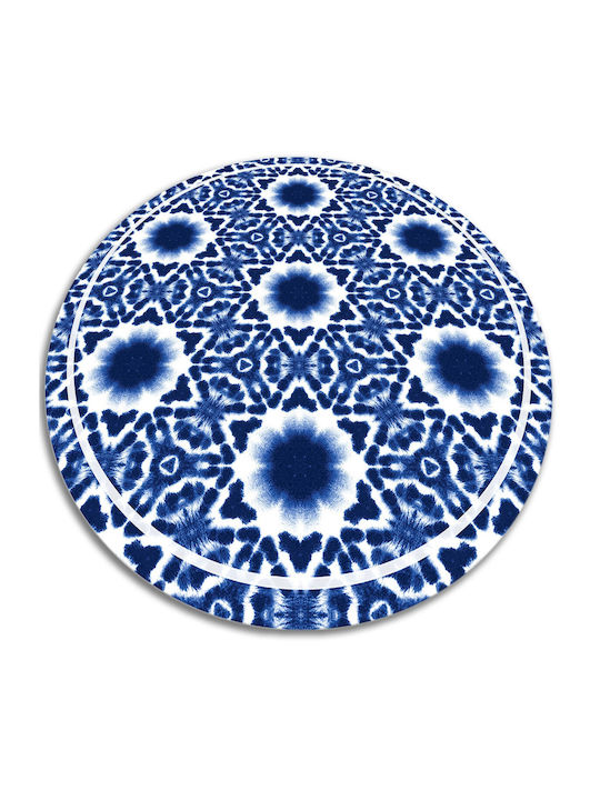 Tulup Rundes Küchenmatte Blau 80cm