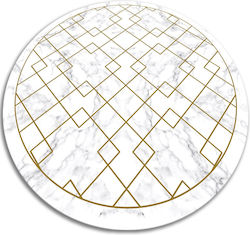 Înveliș Decorativ Rotund Din Vinil Pentru Birou Decor Marmură Ø 50 Cm