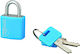 Thirard Aluminum Padlock Brass With Key 20mm Blue