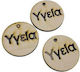 Decorative Wooden Element Health S/6 5cm