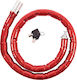 Avizar Double Joint Lock Cable Key Bike Motorcycle Security Red