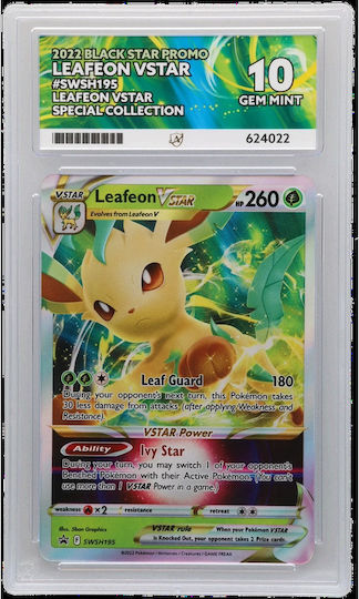 Leafeon Vstar Schwarze Stern Promo Swsh195 Ace 10