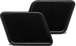 C-racer Σετ Πλαϊνές Βάσεις Αριθμών Parallelogram Universal Όλες Τις Μοτοσυκλέτες Μαύρο C-racer Vintage Racing Parallelogram Side Number Plates