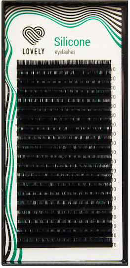 Black Lashes Lovely Silicone Curl C0.15 Mix 8-15mm 16 Lines