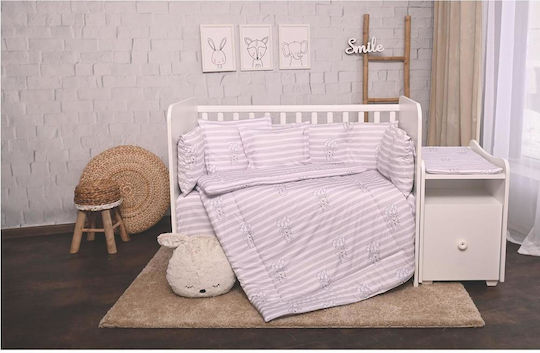 Lorelli Set Patut Striped Gri Striped 8 Bucăți
