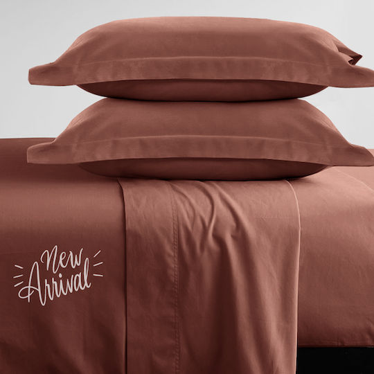 Vous & Nous Super-Double Set Red Bed Sheets