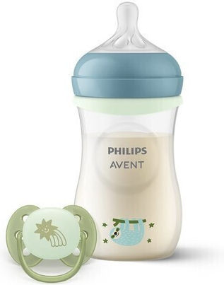 Philips Plastic Baby Bottle Set Natural Response Anti-colic with Silicone Teat for 0+ Months 260ml