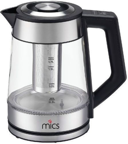 Mics Kettle 1.7lt 2200W Silver MC17KT25G