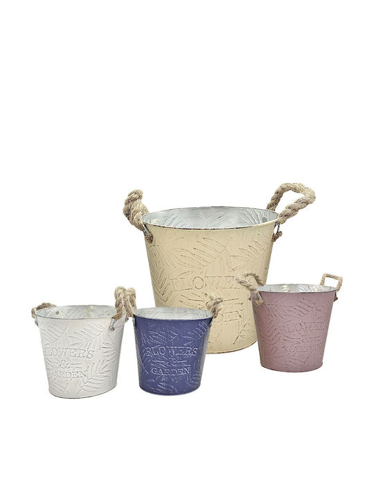 HOMie Metal Plant Pot Multicolour 18x18x17cm