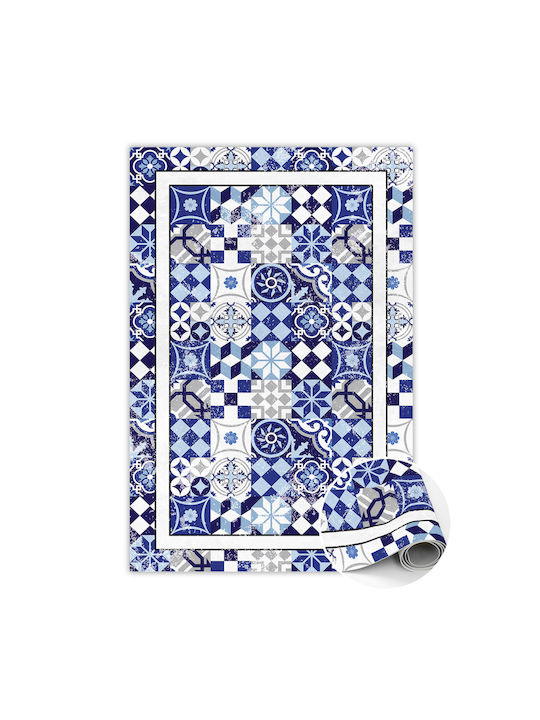 Tulup Covor De Bucătărie Rectangular Impermeabil Albastru 150x225cm