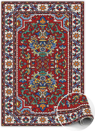 Tulup Ορθογώνιο Χαλάκι Κουζίνας Κόκκινο 150x225εκ.