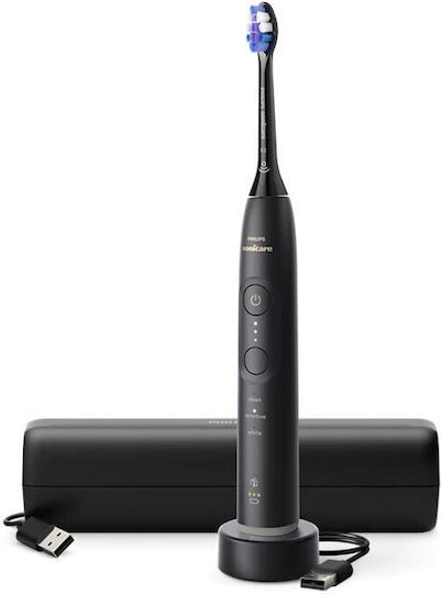 Philips Sonicare Ηλεκτρική Οδοντόβουρτσα με Αισθητήρα Πίεσης και Θήκη Ταξιδίου Μαύρη