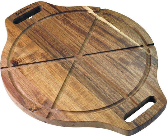 Zokura Zokura Servierplatten Pizza Hölzernes 42x33cm