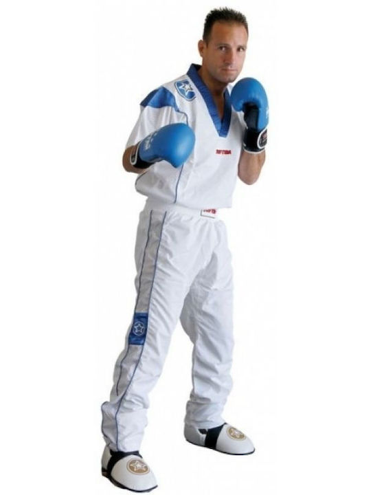 Top Ten Ανδρική Στολή Kick Boxing Λευκή