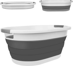 Lecană Pliabilă 40x38x6cm Capacitate 25lt Gri