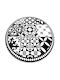 Tulup Χαλί Στρογγυλό Μαύρο Φ90cm