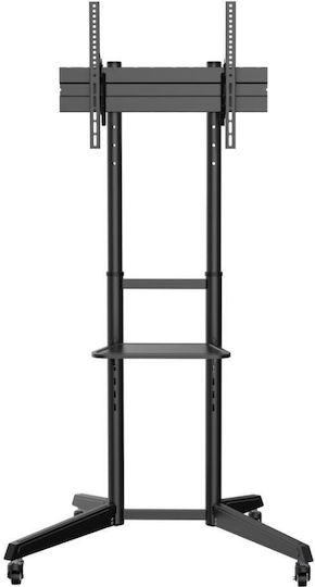 Superior Supstv022 Мобилна Телевизионна Стойка Регулируема 37"-70" 92см-177см 50кг Черна